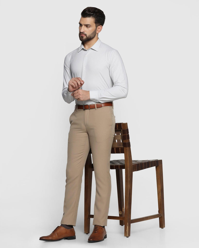 TechPro Formal White Textured Shirt - Melvin