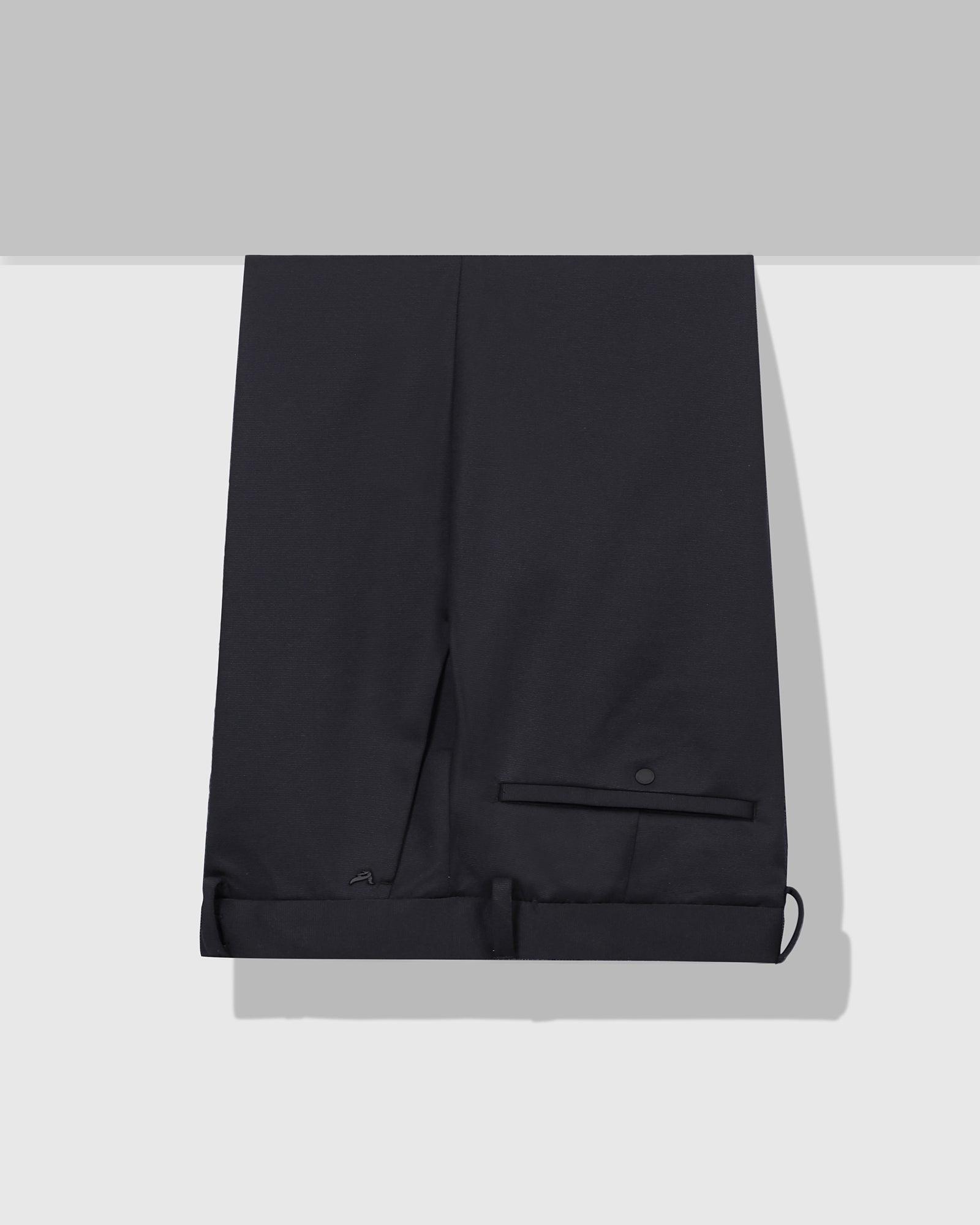 techpro textured formal trousers in black phoenix fit hazel blackberrys clothing 5