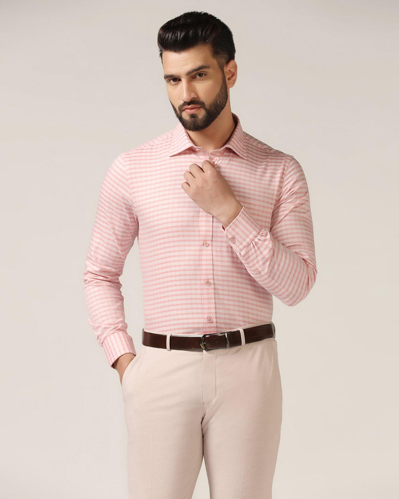 Temp Tech Formal Orange Check Shirt - Edmund