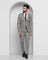 Two Piece Grey Textured Formal Suit - Gregory