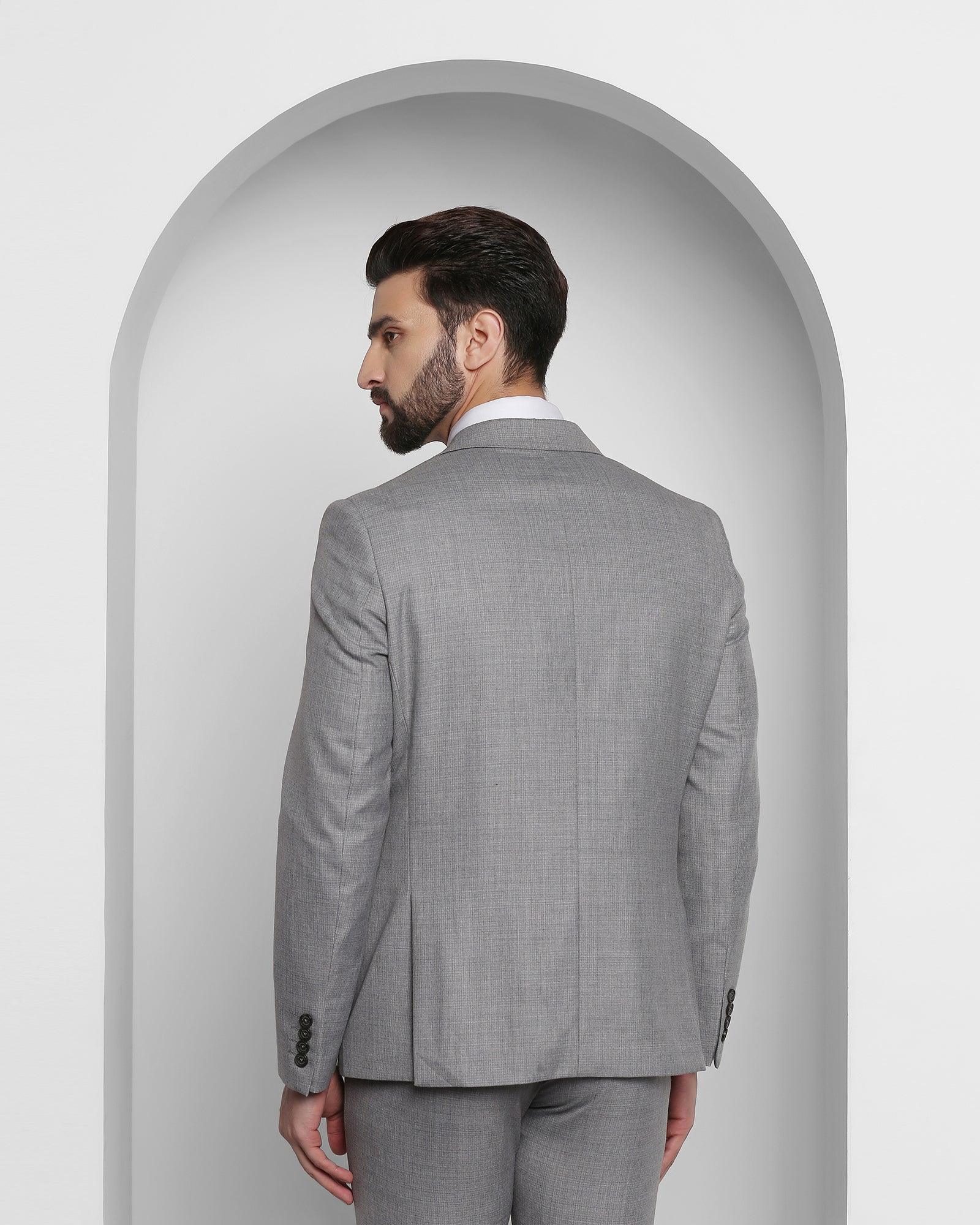 Louis Philippe Suits : Buy Louis Philippe Grey Two Piece Suit Online