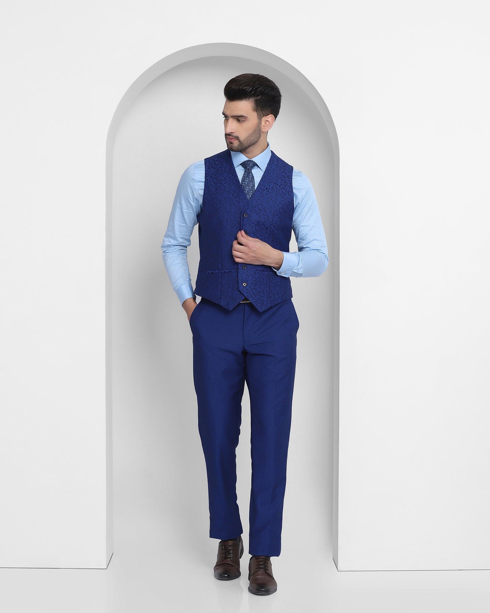 Royal blue waistcoat and on sale trousers