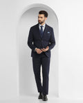 Textured 3 Pcs Suit In Royal Blue (Rolfe) - Blackberrys