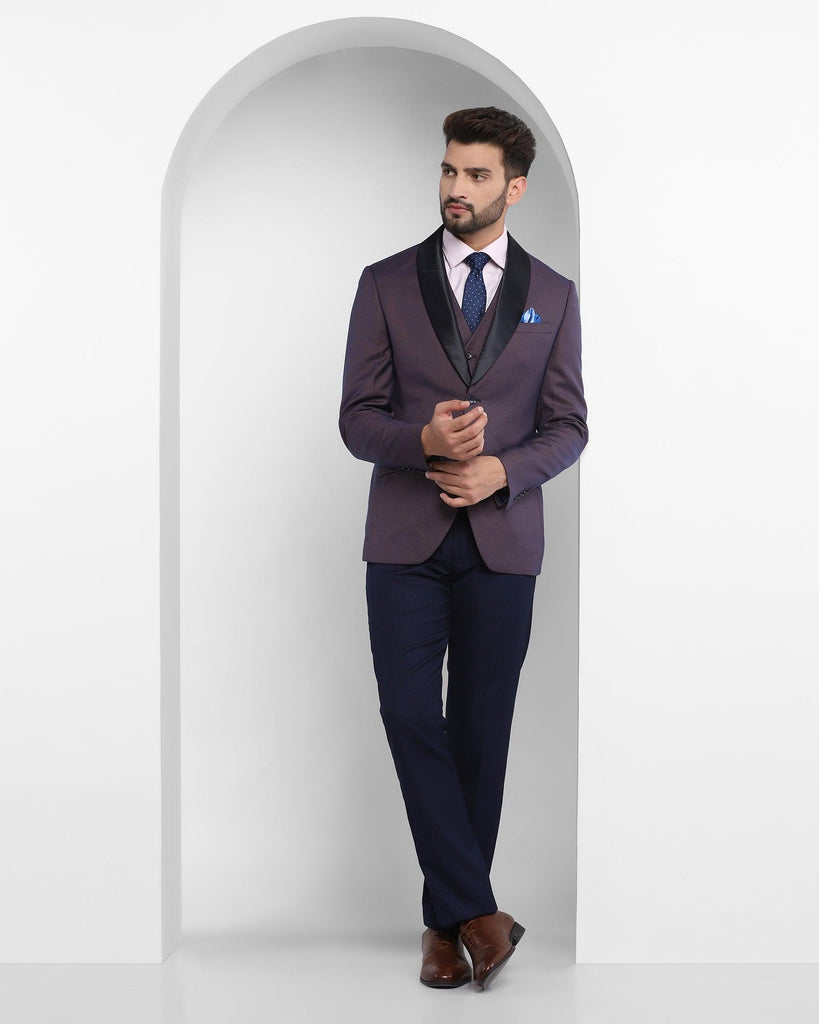 Multitude 6X Rust Textured Formal Suit - Sedra