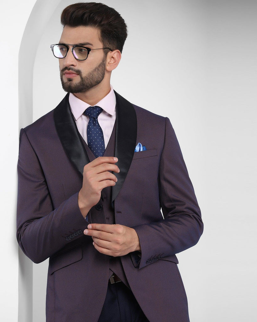 Multitude 6X Rust Textured Formal Suit - Sedra