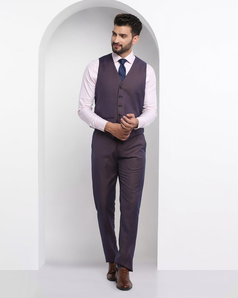 Multitude 6X Rust Textured Formal Suit - Sedra