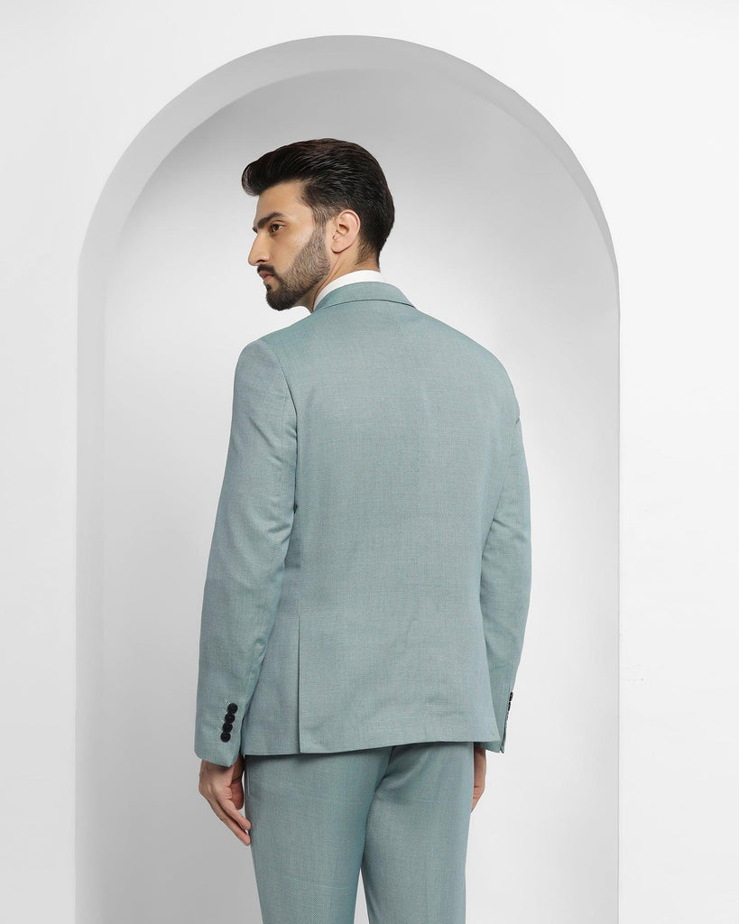 Linen Multitude 6X Teal Textured Formal Suit - Peter