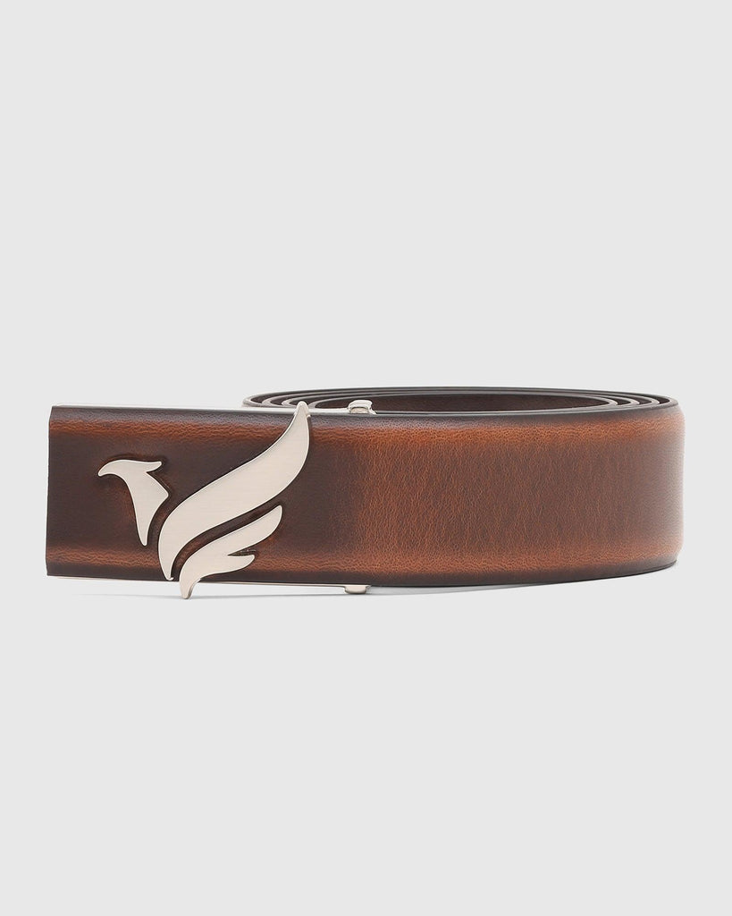 Must Haves Leather Tan Textured Belt - New Halley