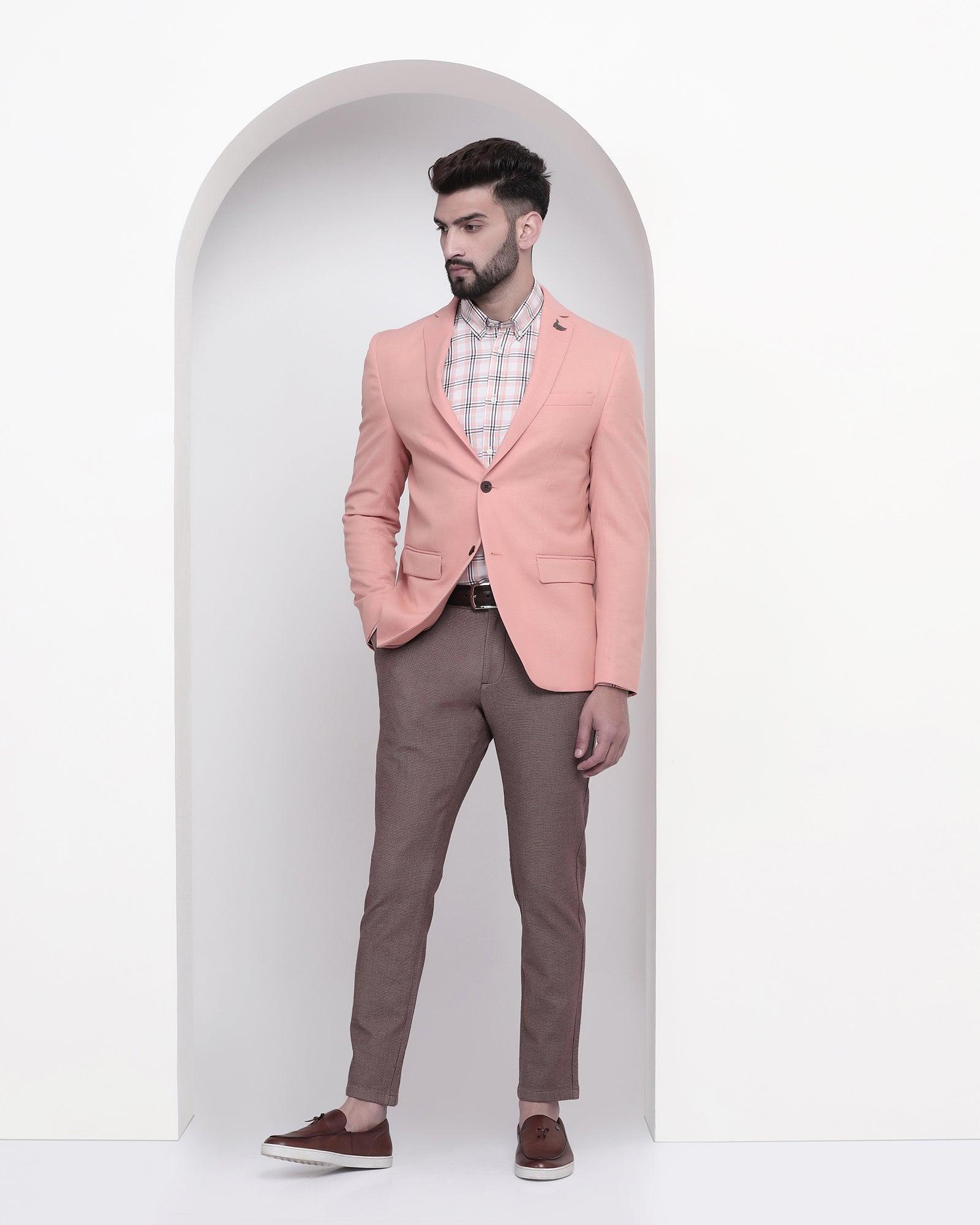 Peach color coat sale