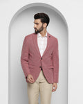 Textured Casual Blazer In Red (Kylo) - Blackberrys