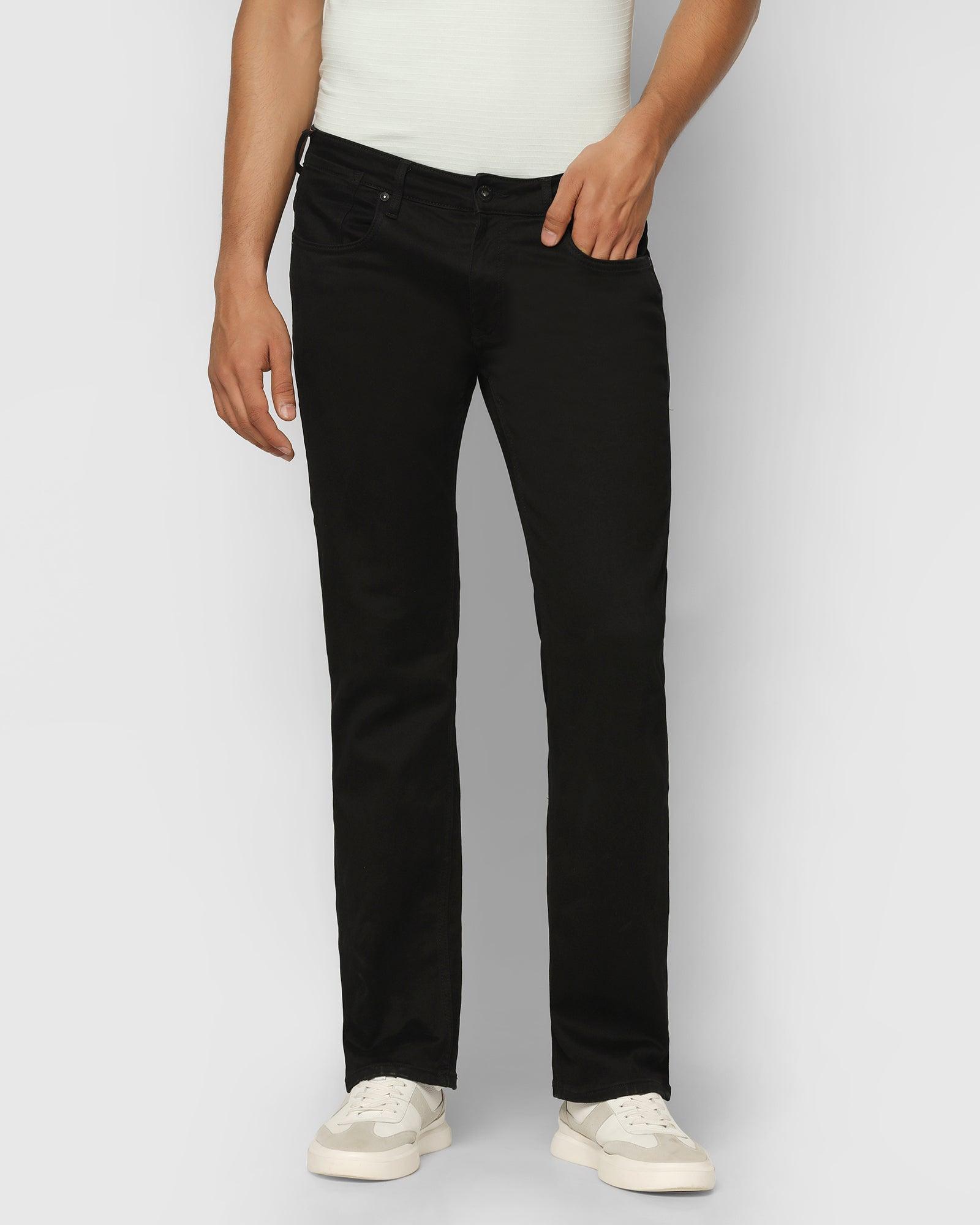 Ultrasoft Straight Comfort Duke Fit Black Jeans - Alva