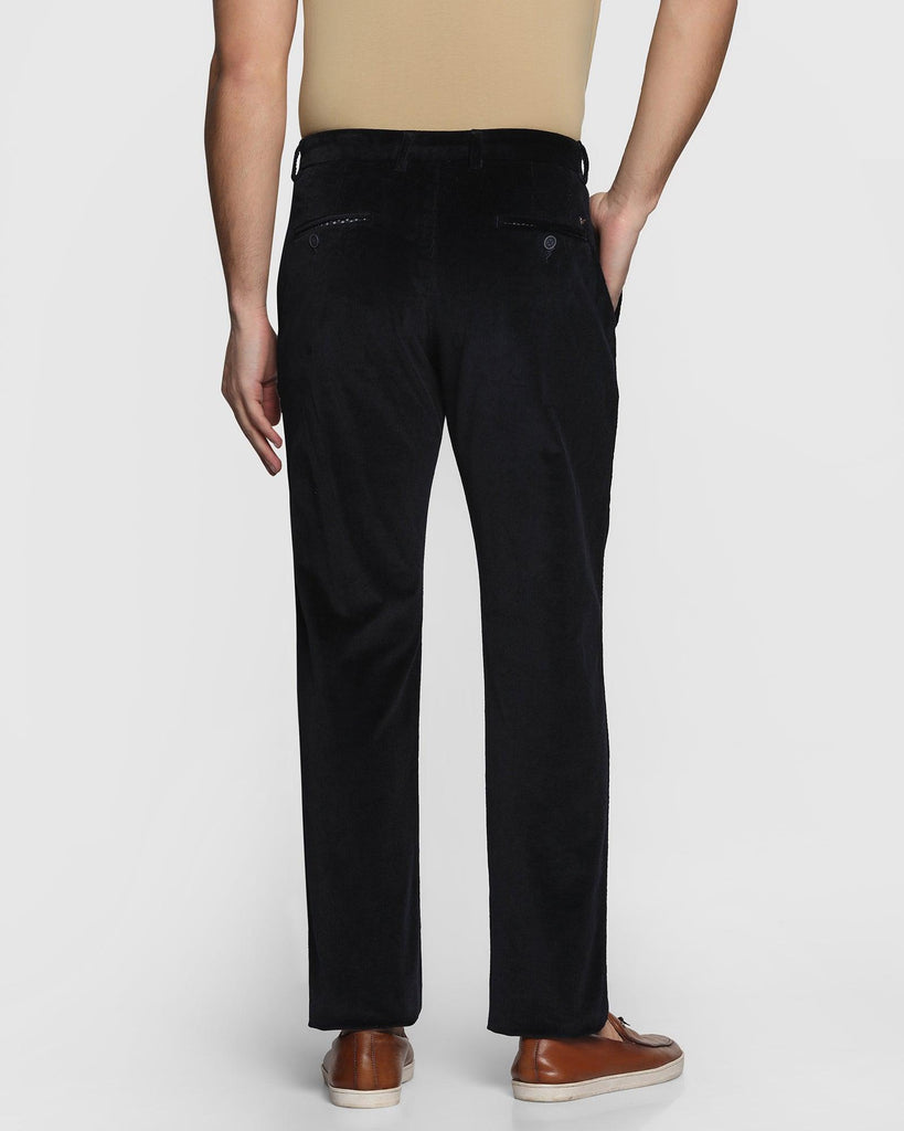 Slim Comfort B-95 Casual Black Textured Khakis - Altos