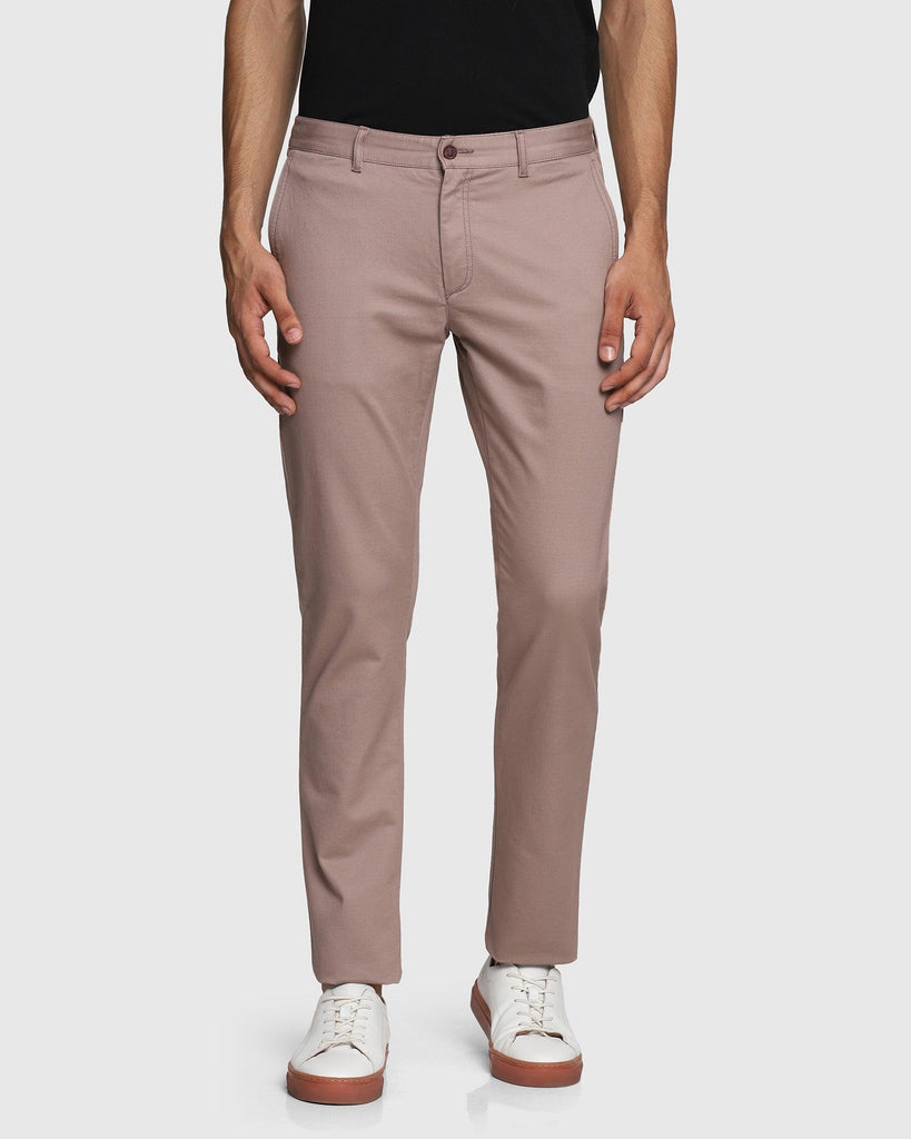 Slim Comfort B-95 Casual Dusty Pink Textured Khakis - Segue