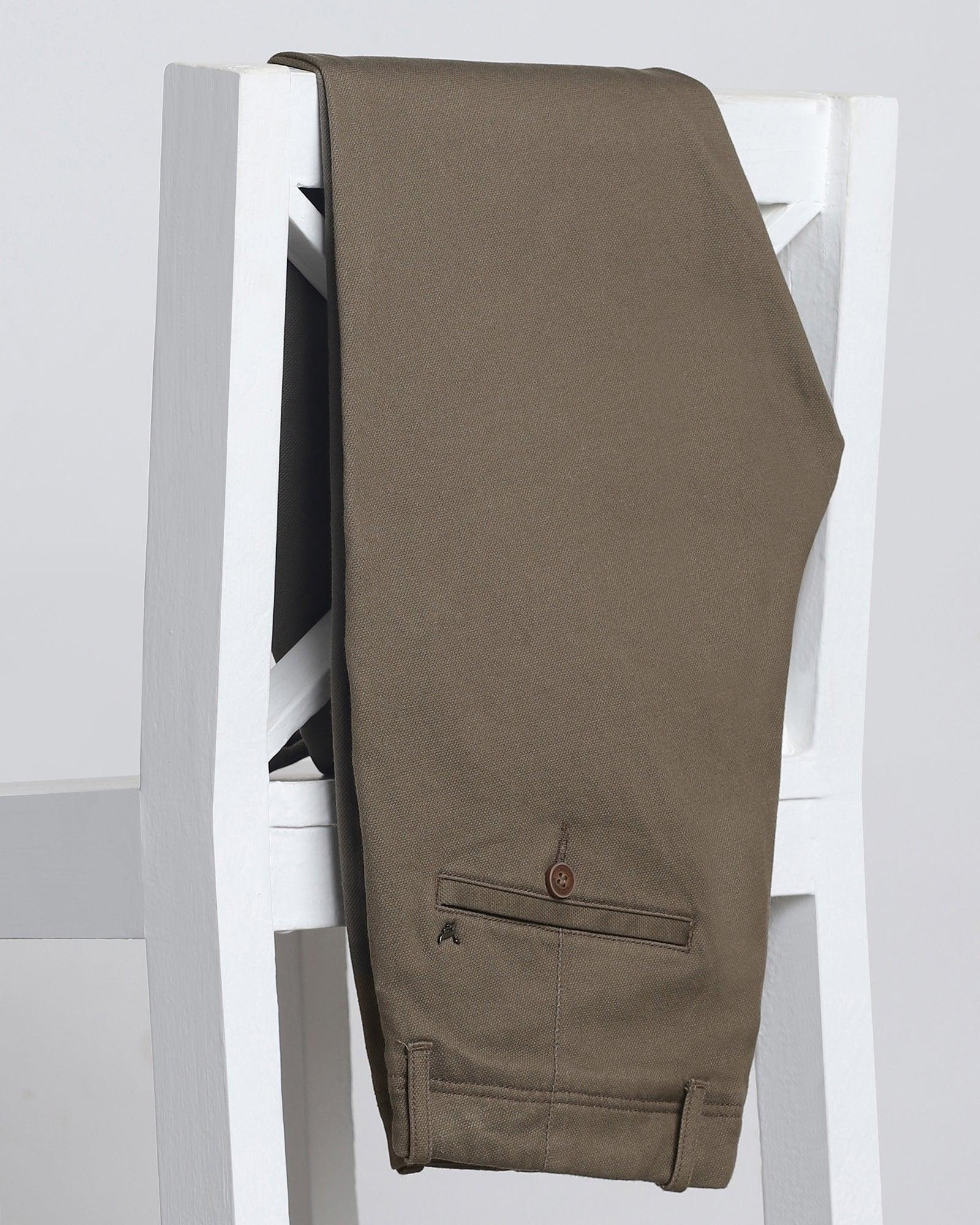 Slim Fit B-91 Casual Mouse Textured Khakis - Regue