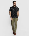 Textured Casual Khakis In Olive B-91 (Altos) - Blackberrys