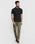 Slim Fit B-91 Casual Olive Textured Khakis - Altos