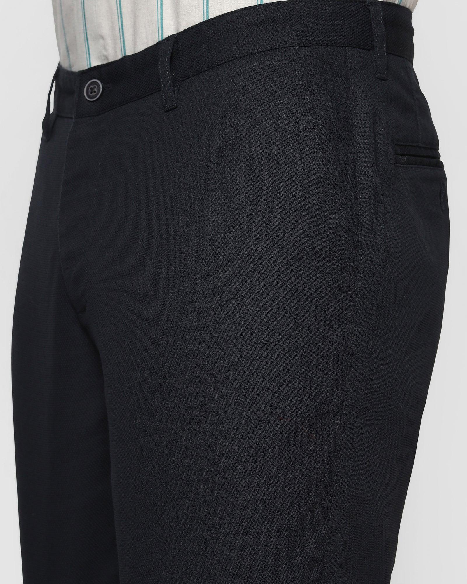 Casual Navy Textured Shorts - Depp