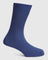Cotton Blue Textured Socks - Quintel