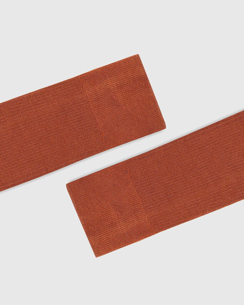 Cotton Orange Textured Socks - Quintel