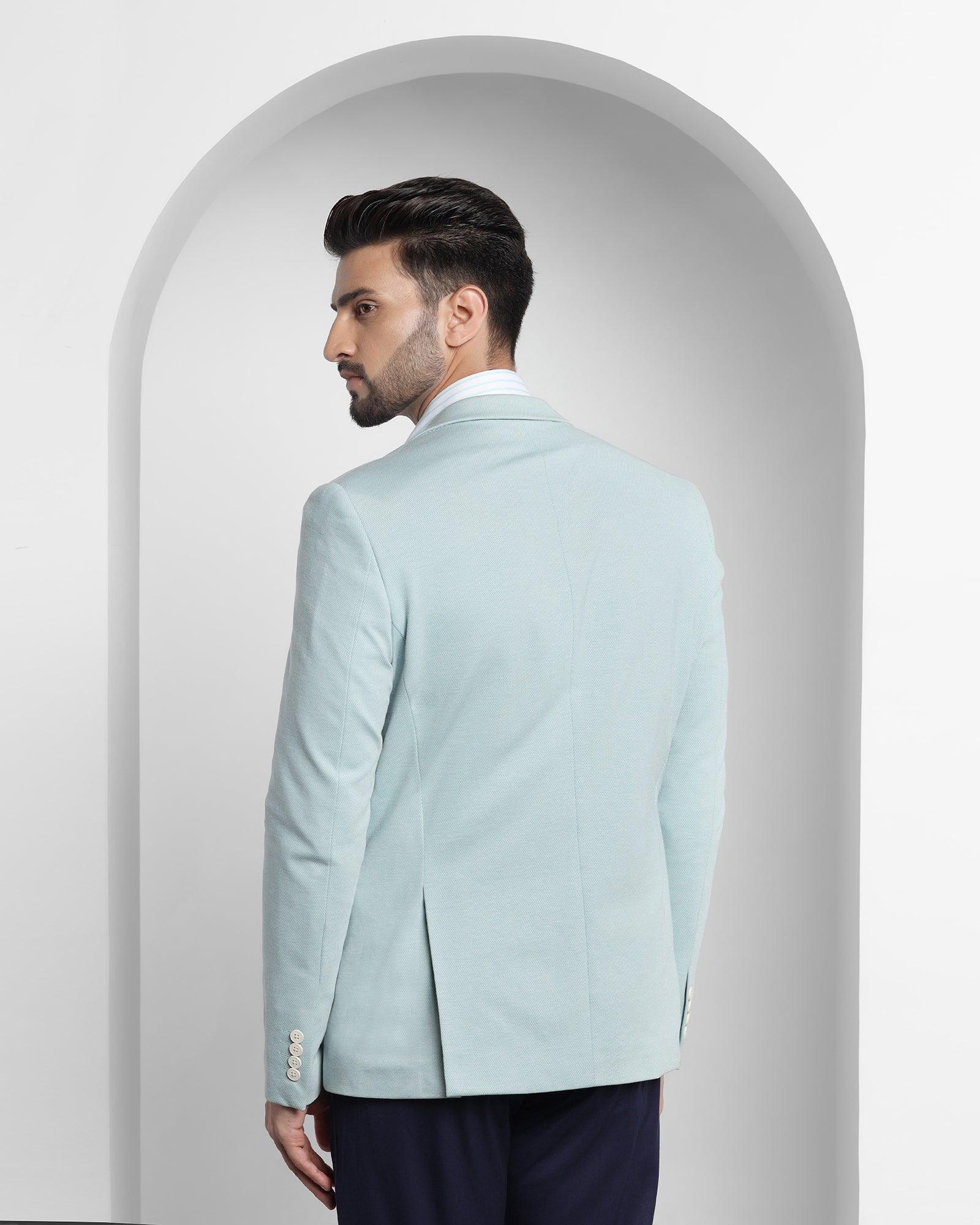 Formal Mint Textured Blazer - Mable