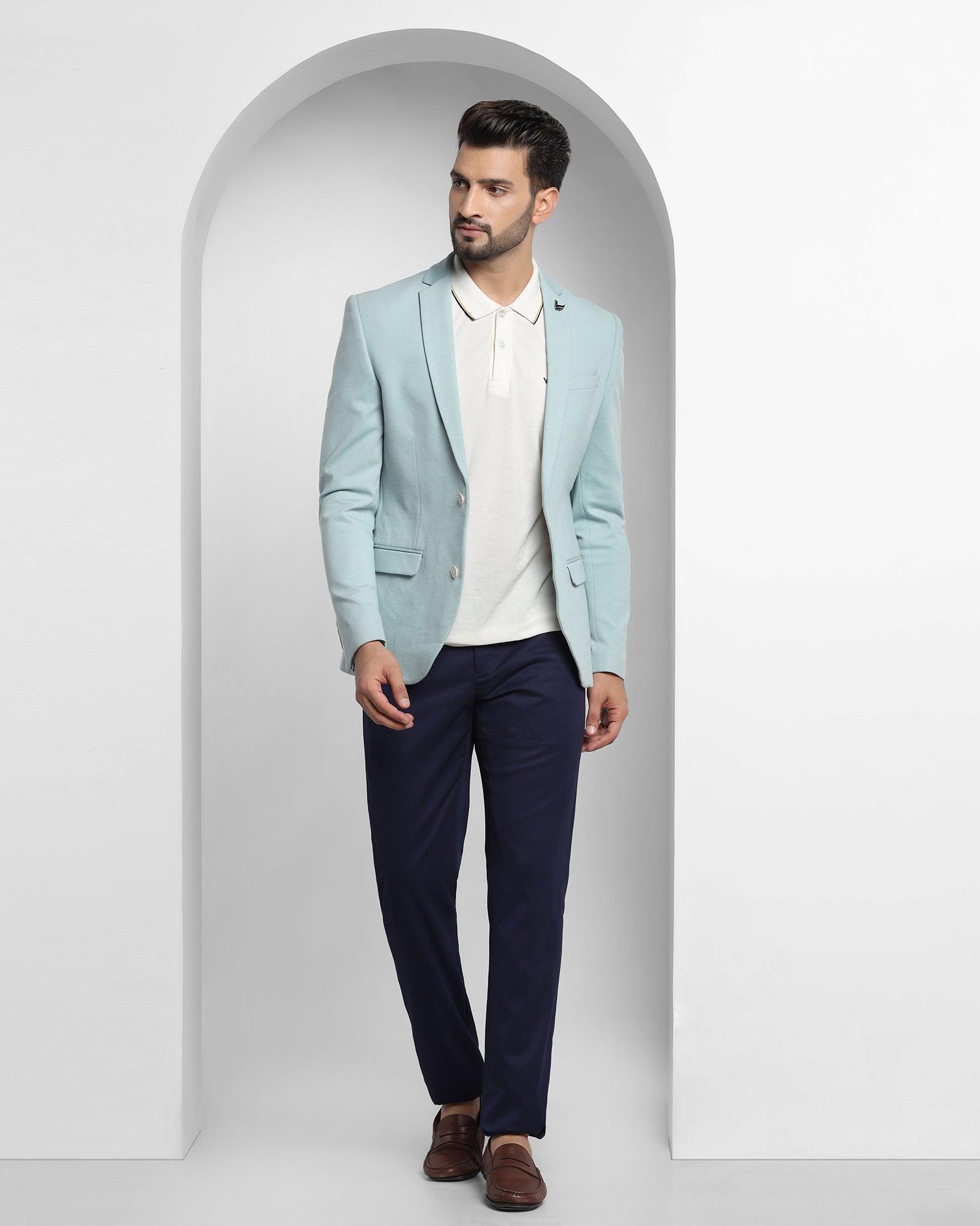 Formal Mint Textured Blazer - Mable