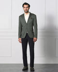 Textured Formal Blazer In Olive (Japson) - Blackberrys