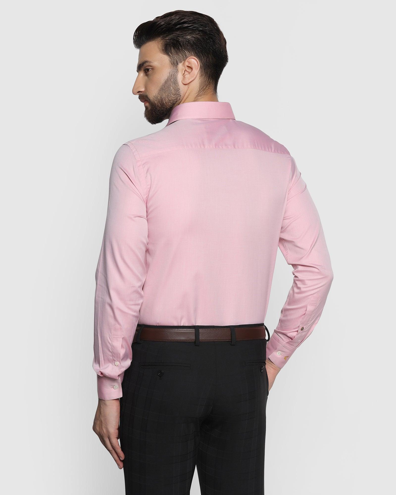 Textured Formal Premium Shirt In Pink (Bolten) - Blackberrys