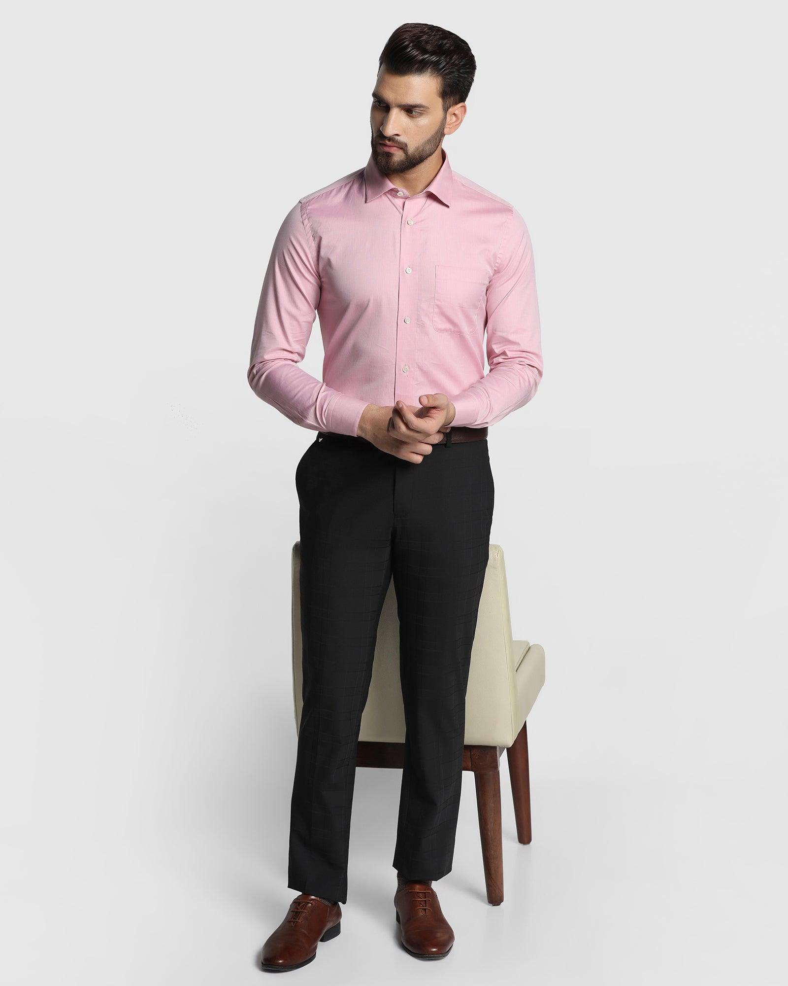 Textured Formal Premium Shirt In Pink (Bolten) - Blackberrys