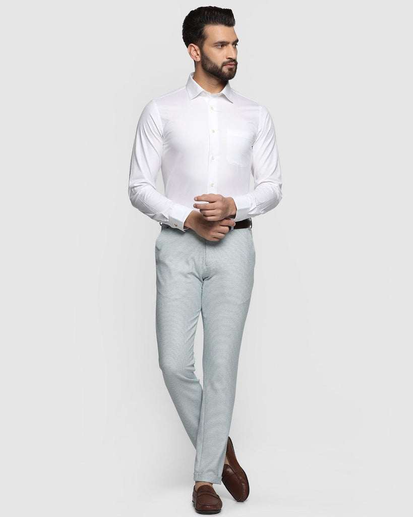 Luxe Formal White Textured Shirt - Bolten