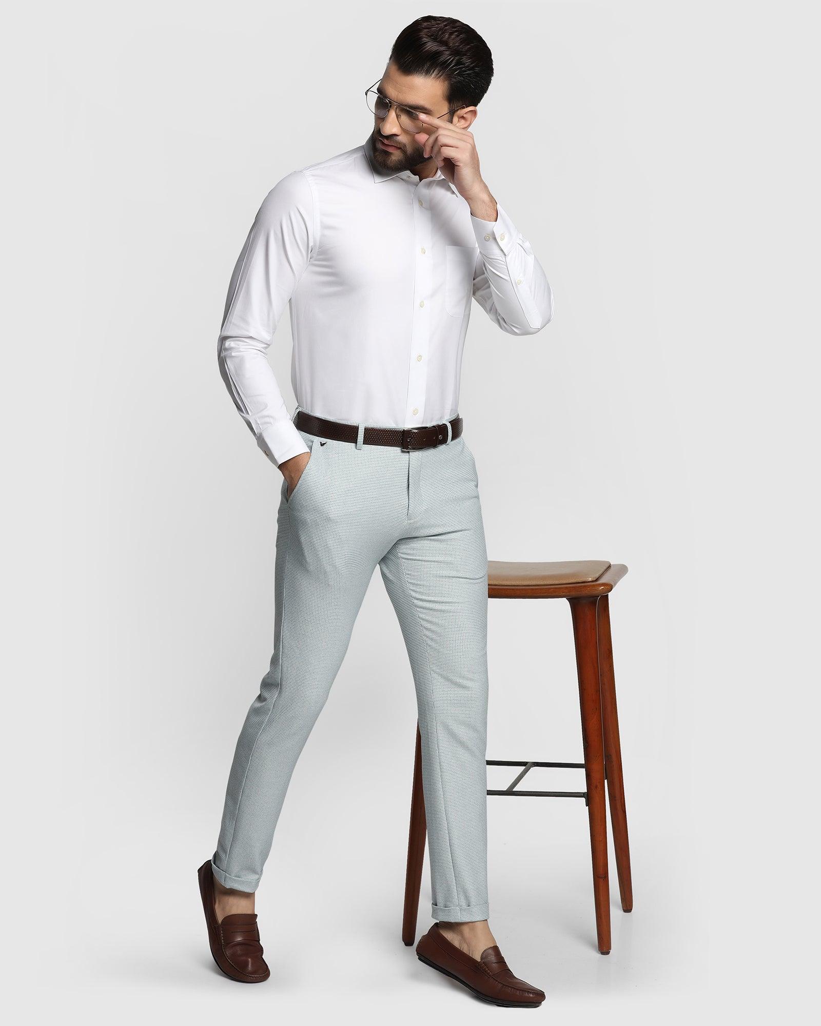 Luxe Formal White Textured Shirt - Bolten