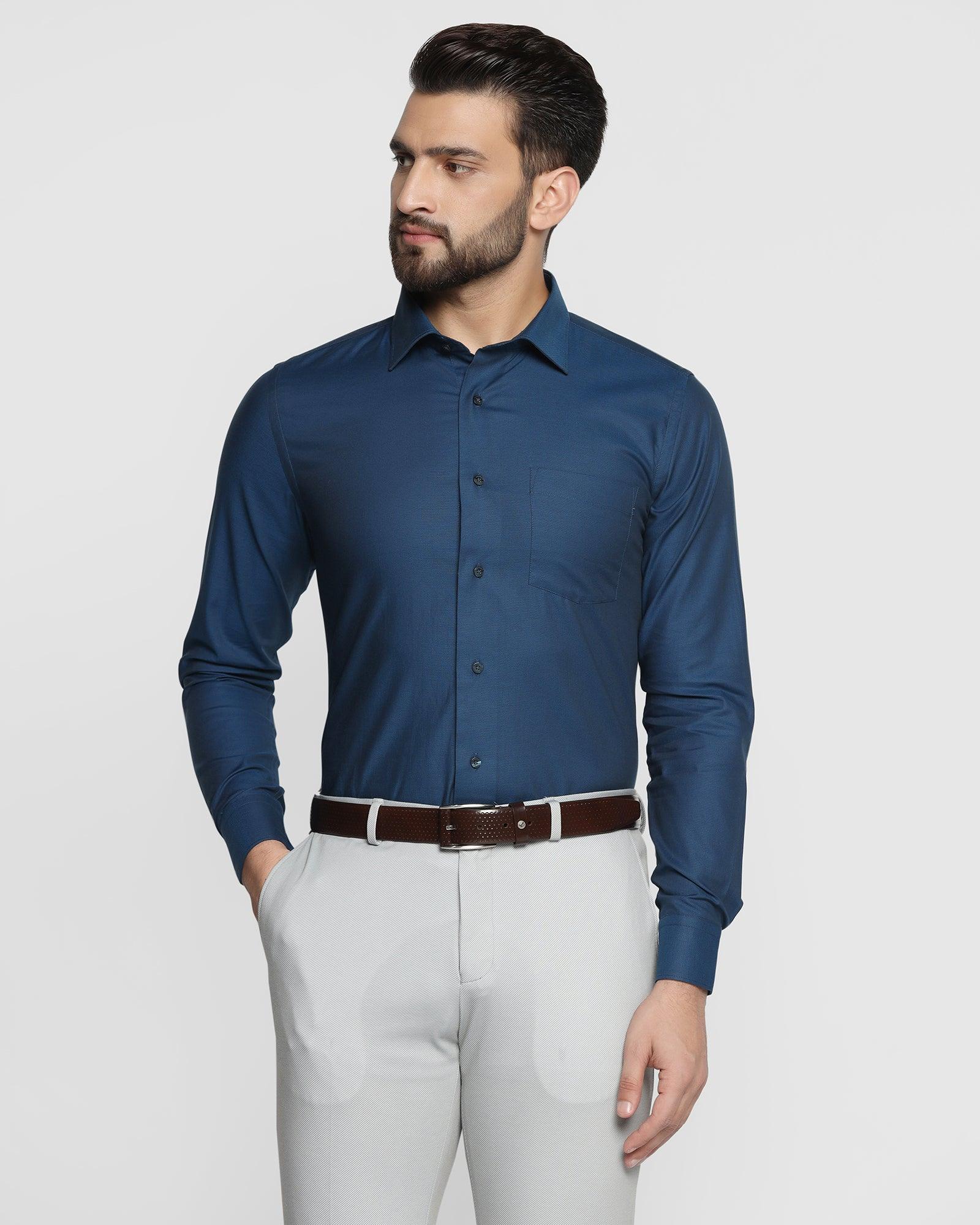 Formal Cobalt Textured Shirt - Artal