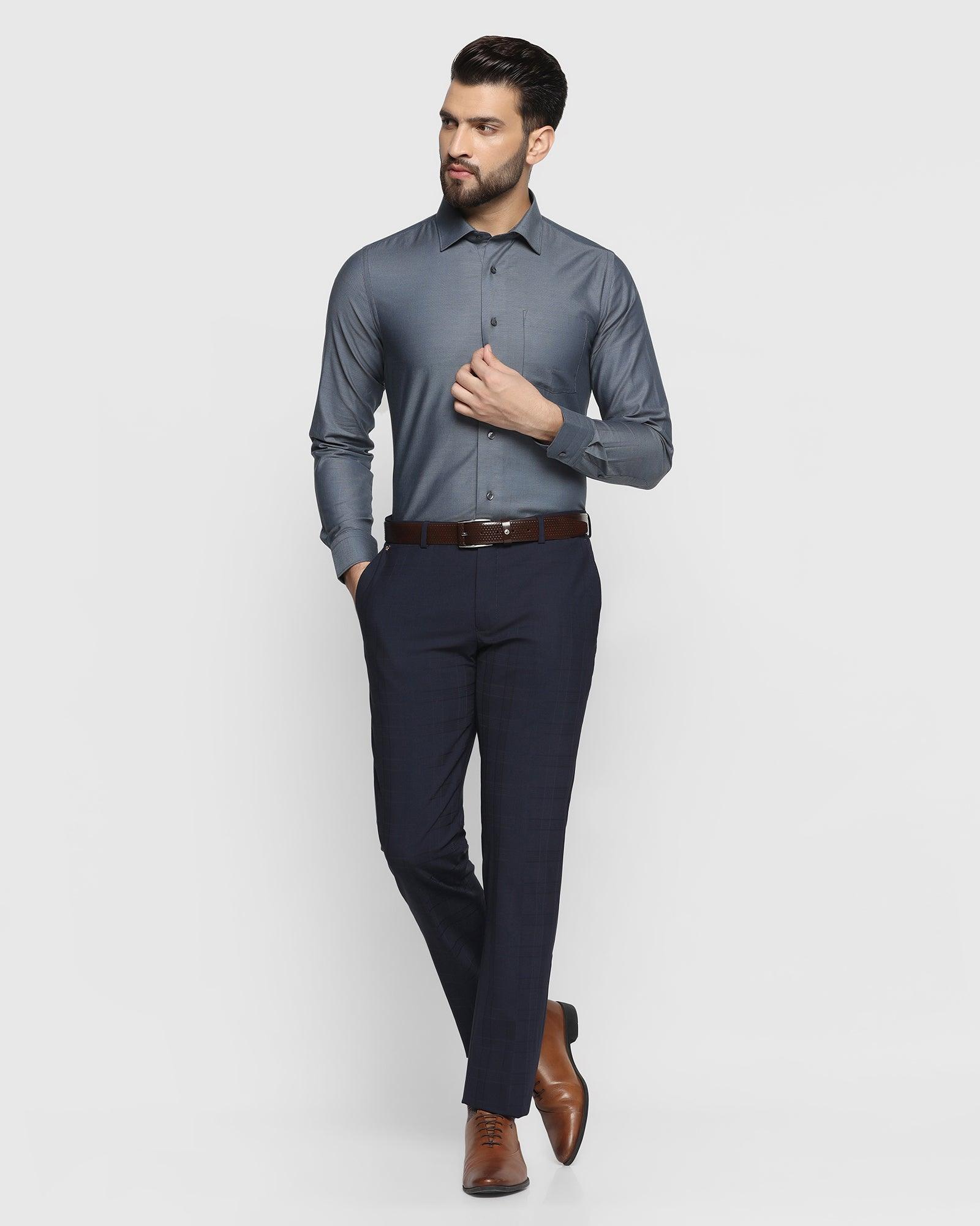 grey formal dress for men