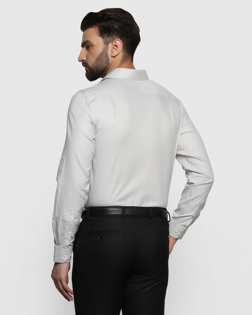 Non Iron Formal Grey Textured Shirt - Dosip