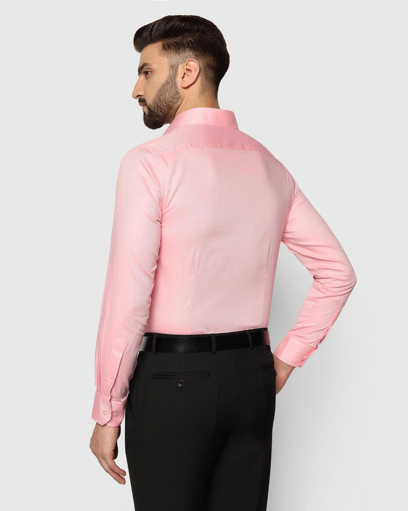 Formal Pink Textured Shirt - Bring