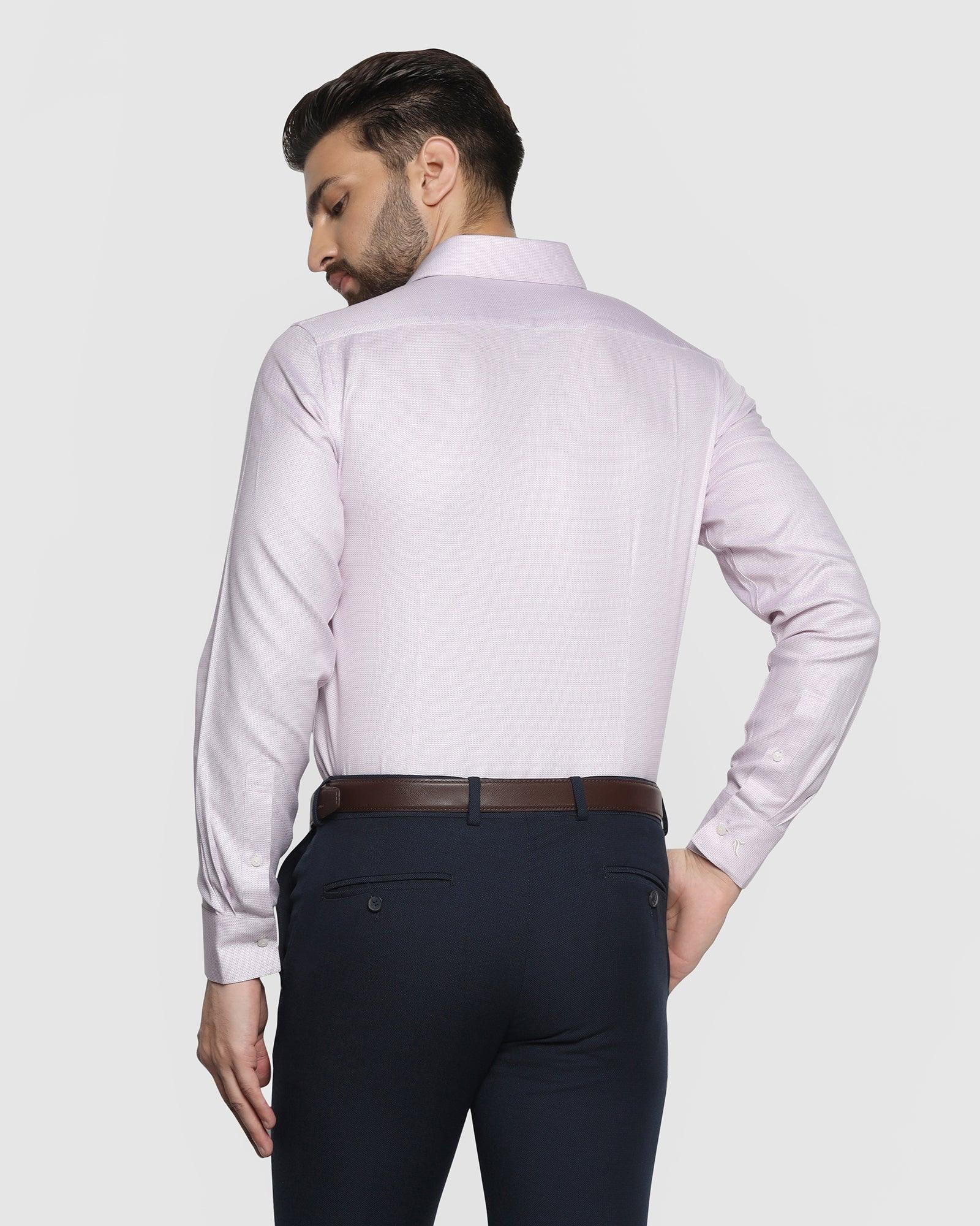 Formal Pink Textured Shirt - Seiko