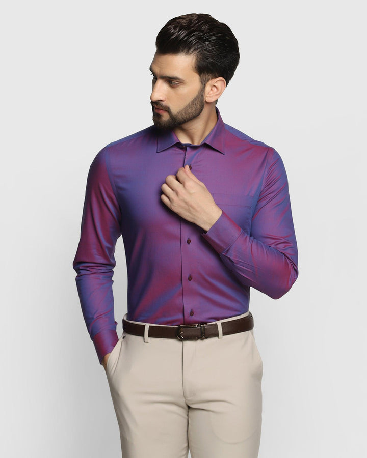 Formal Wine Textured Shirt - Artal