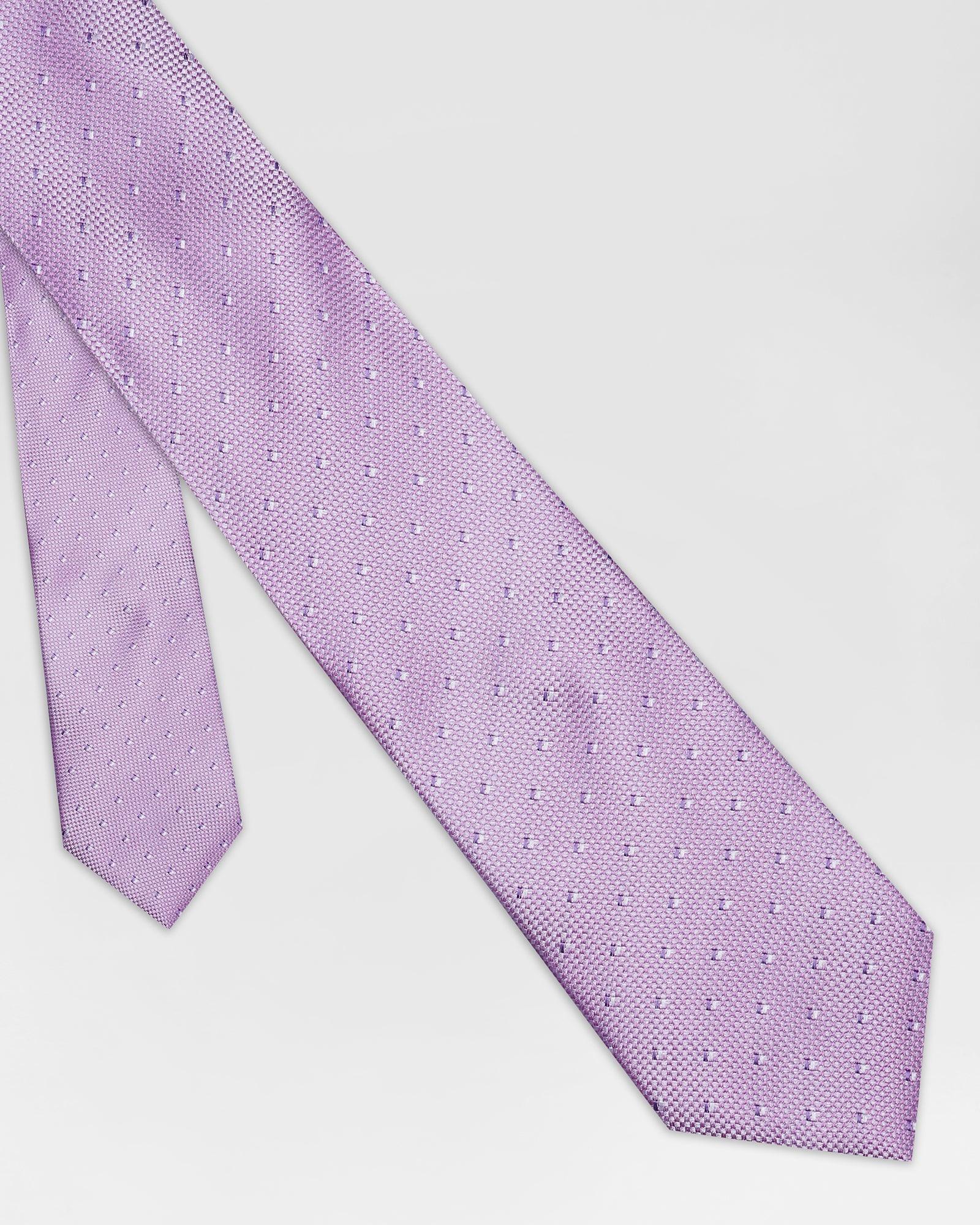 Silk Pink Textured Tie - Roboto