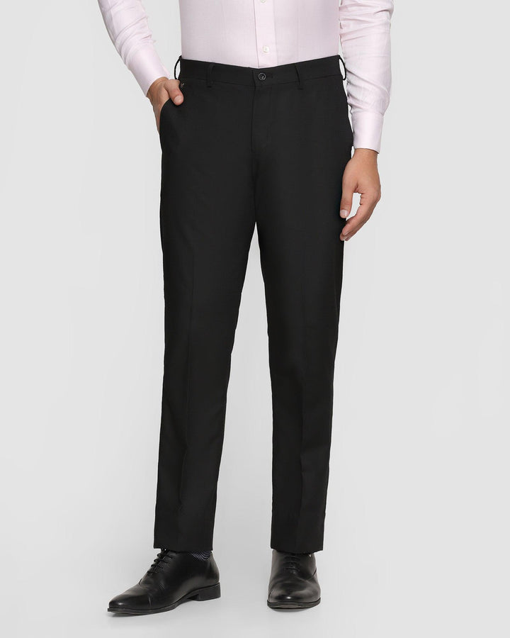 Slim Comfort B-95 Formal Black Textured Trouser - Blick