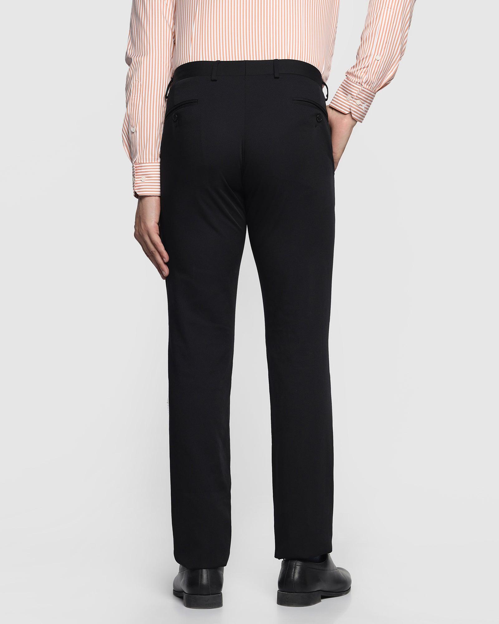 Buy Replay Black Stretch Slim Fit Flat Front Trousers for Men Online  Tata  CLiQ Luxury