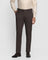 Slim Fit B-91 Formal Brown Textured Trouser - Cairon