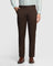 Slim Comfort B-95 Formal Brown Textured Trouser - Belur