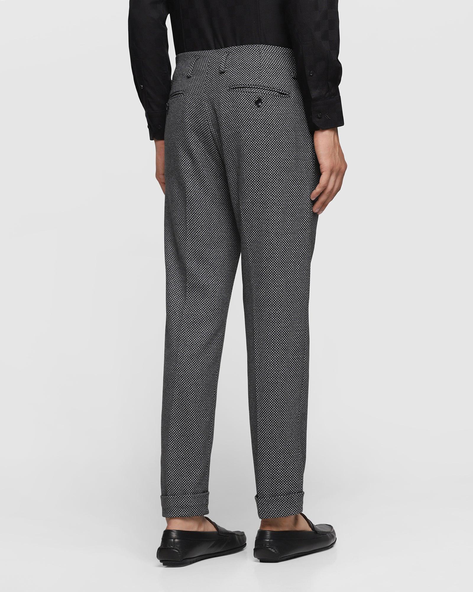 Comfort Arise Formal Charcoal Textured Trouser - Timber