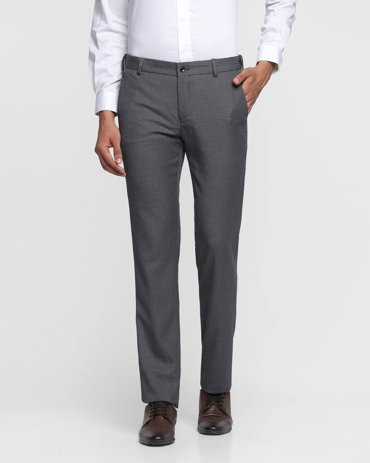 Slim Comfort B-95 Formal Charcoal Textured Trouser - Cairo