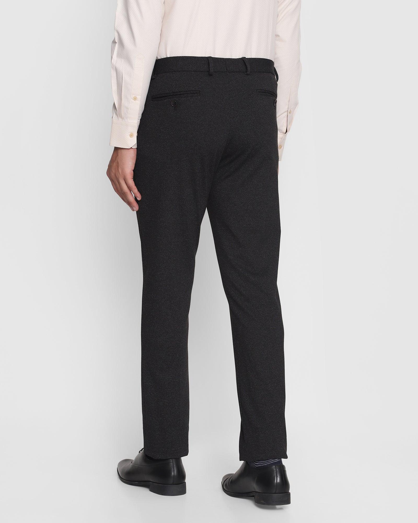 Buy BLACKBERRYS Mens 4 Pocket Slim Fit Slub Formal Trousers | Shoppers Stop