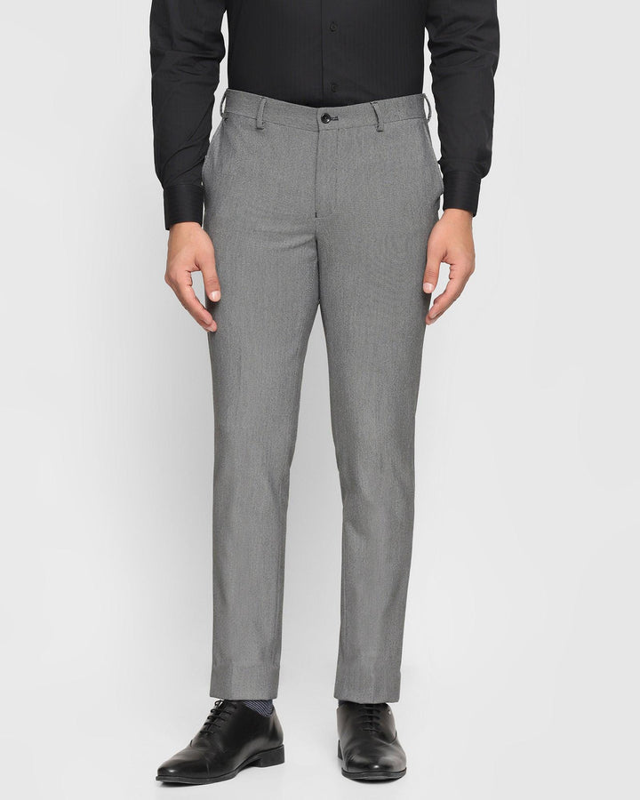 Slim Fit B-91 Formal Grey Textured Trouser - Beck