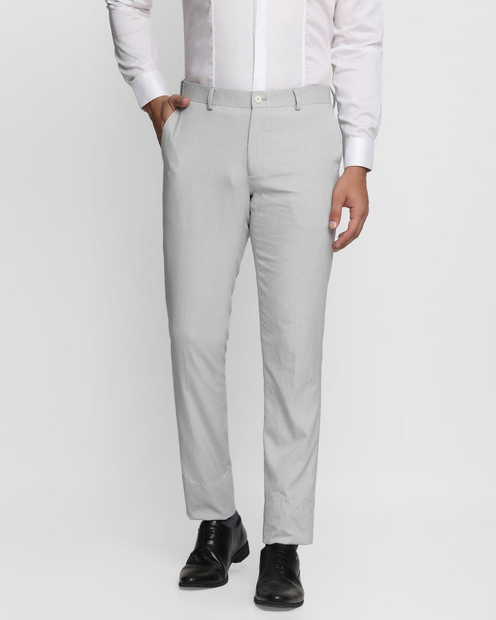 Slim Fit B-91 Formal Grey Textured Trouser - Sommer