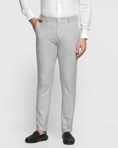 Super Slim Phoenix Formal Light Blue Textured Trouser - Mentor