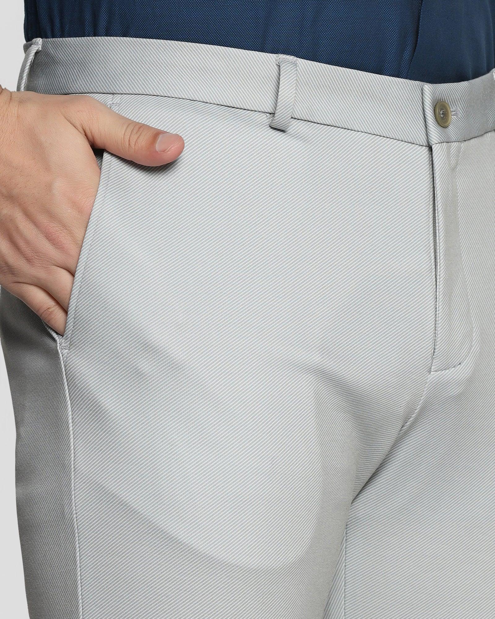 Stretchable Mustard Textured Lycra Pants | ESCAPE-8407 | Cilory.com