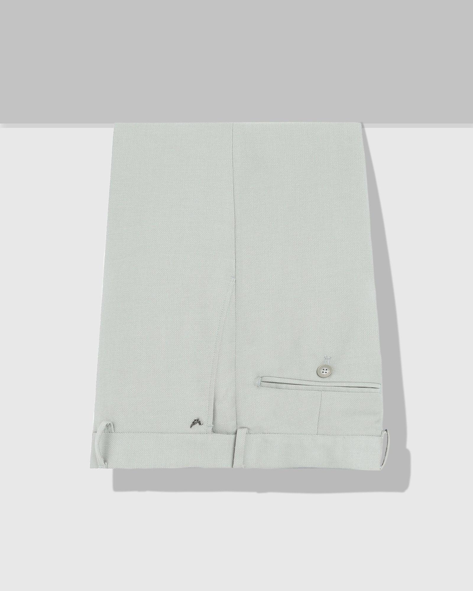 Slim Fit B-91 Formal Mint Textured Trouser - Miron