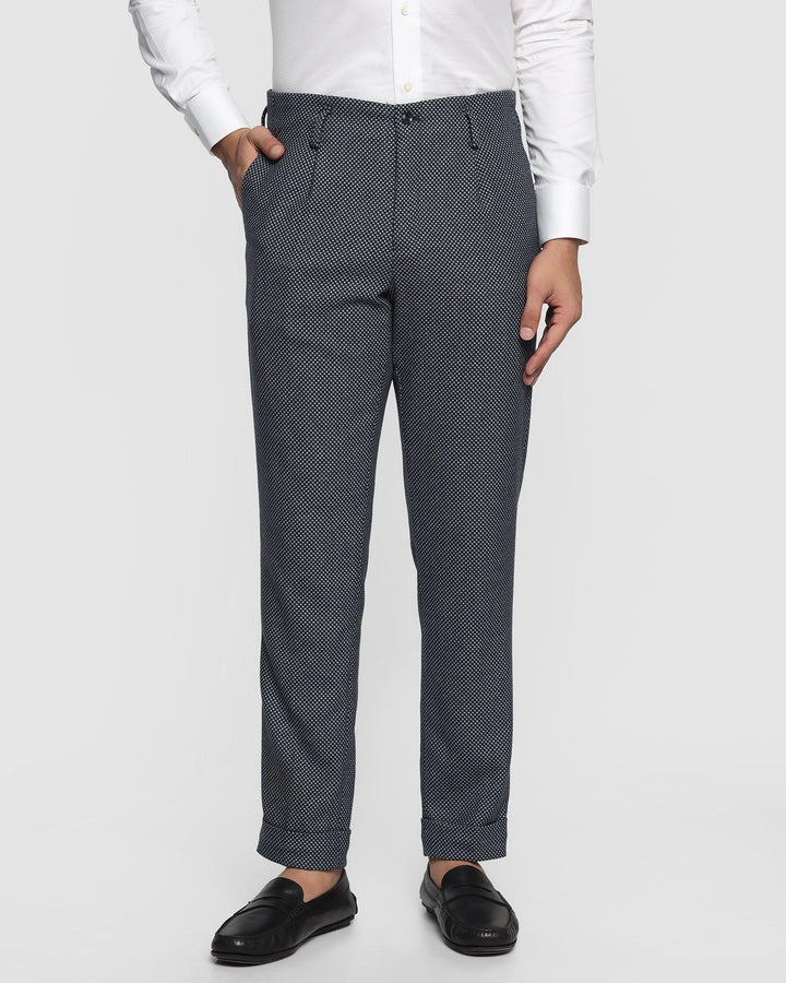 Comfort Arise Formal Navy Textured Trouser - Timber